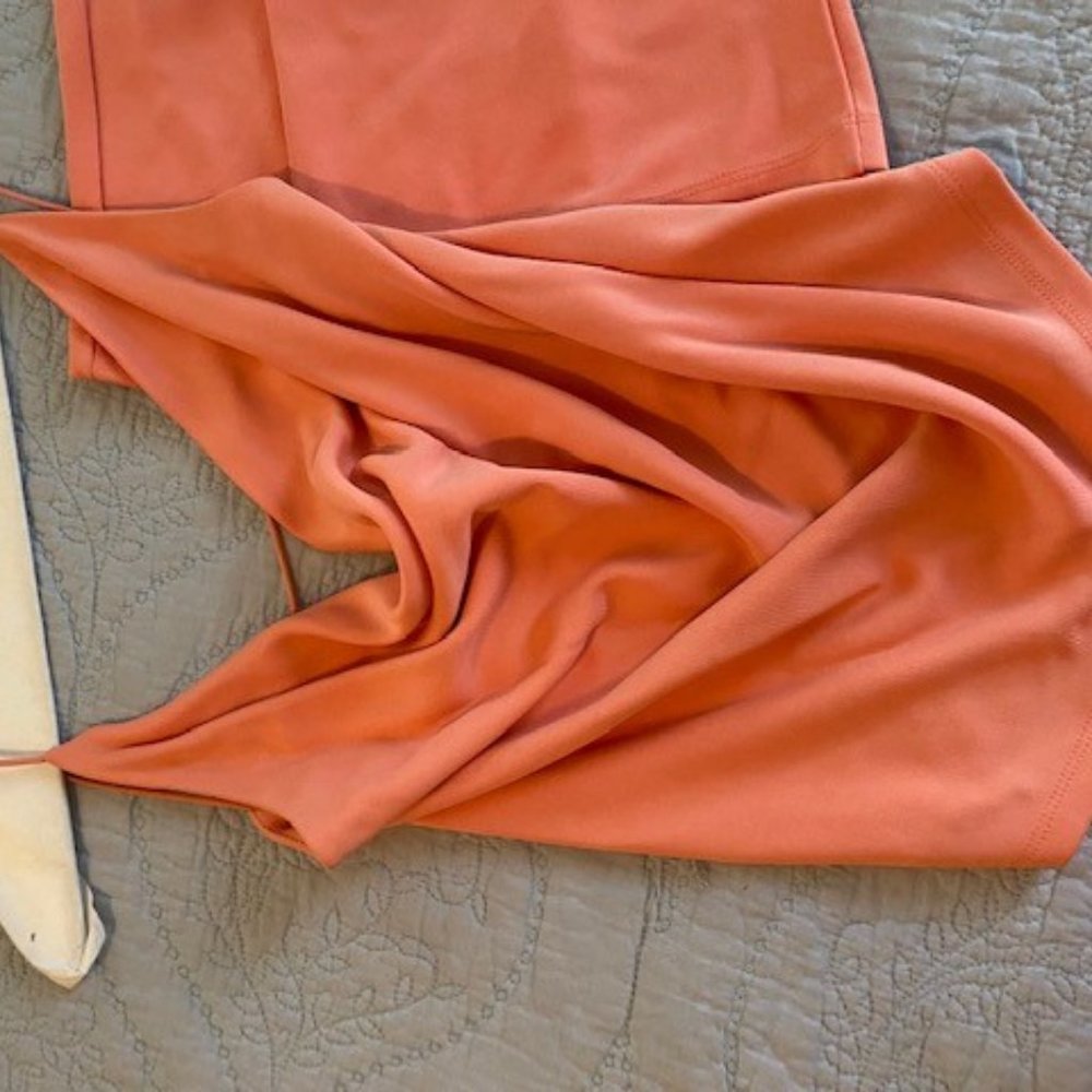 VS-Moda International cocktail pant suits, black & apricot, size small - Picture 8 of 15